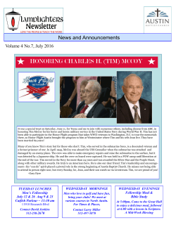 honoring charles h. (tim) mccoy