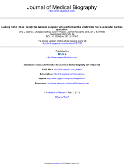 Journal of Medical Biography