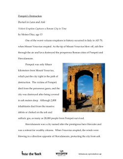 Pompeii`s Destruction