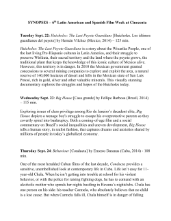 SYNOPSES &ndash; 6th Latin American and Spanish Film Week at