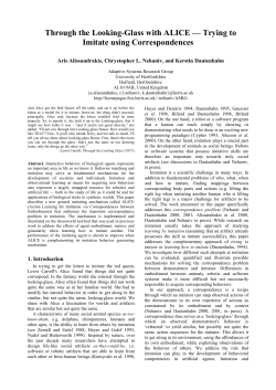 Through the Looking-Glass with ALICE — Trying to Imitate using