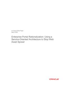 Enterprise Portal Rationalization