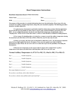 Basal Temperature Instructions