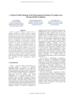 A Patient Profile Ontology in the Heterogeneous Domain of Complex