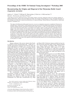 Proceedings of the SMBE Tri-National Young Investigators
