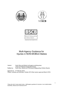 Multi-Agency Guidance for Injuries in NON