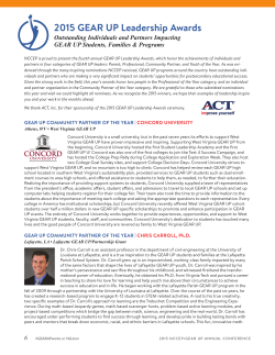 2015 - National Council for Community and Education Partnerships