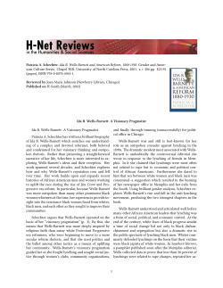 Ida B. Wells-Barnett: A Visionary Pragmatist - H-Net