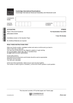 2016 Paper 2 Specimen Paper - Cambridge International