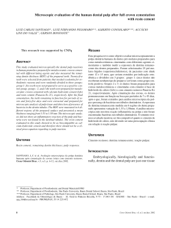 Microscopic evaluation of the human dental pulp after full