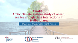 AWAKE-2 Arctic climate system study of ocean, sea ice and