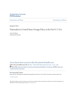 Nationalism in United States Foreign Policy in the