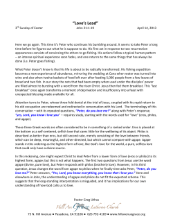 Love`s Lead - Hill Avenue Grace Lutheran Church