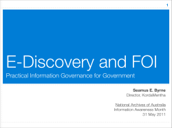 e-Discovery and the law - National Archives of Australia