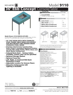 36" Ebb Concept Console/Table Model 9110