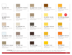 Pantone reference numbers are for reference ONLY. Light reflecting