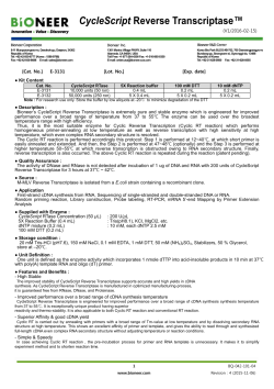 CycleScript Reverse Transcriptase&trade;