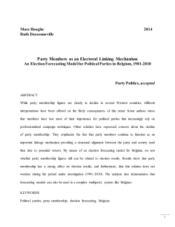 Party Members as an Electoral Linking Mechanism