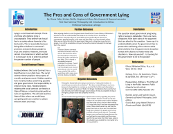 The Pros and Cons of Government Lying
