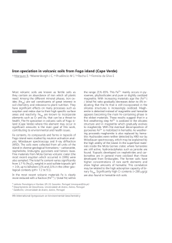 Iron speciation in volcanic soils from Fogo island (Cape