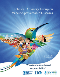 Technical Advisory Group on Vaccine-preventable Diseases