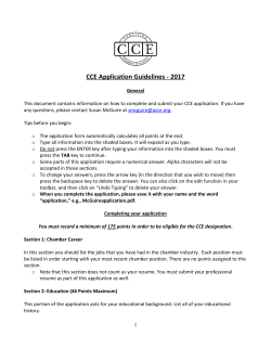 CCE Application Guidelines - Association of Chamber of Commerce