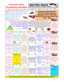 President`s Day Specials!!! 50 cent hotdogs, popcorn, programs