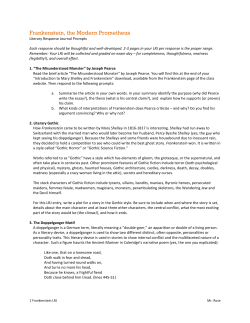 Frankenstein LRJ prompts