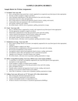 Kennesaw State University Grading Guidelines