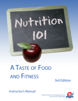 a taste of food and fitness