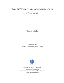 GE0242 Ingl&eacute;s t&eacute;cnico para administradores