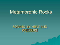 Metamorphic Rocks website