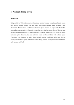 5 Annual Biting Cycle