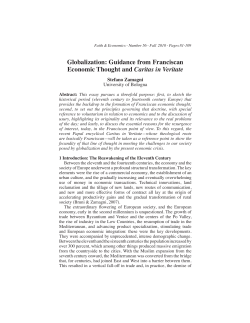 Globalization: Guidance from Franciscan