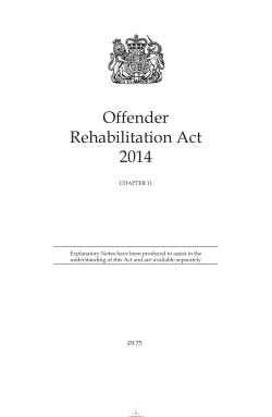 Offender Rehabilitation Act 2014