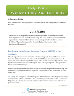 2 1 1 Maine - Maine Equal Justice Partners