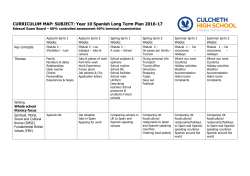 Spanish Year 10 - Culcheth High School