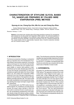 CHARACTERIZATION OF ETHYLENE GLYCOL BASED TiO