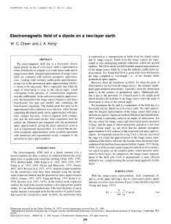 Electromagnetic field of a dipole on a two