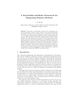 A Search-Infer-and-Relax Framework for Integrating