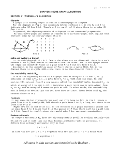 CHAPTER 3 SOME GRAPH ALGORITHMS