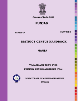 Mansa - Census of India