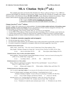 how to cite sources using mla style