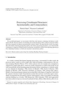 Processing Coordinated Structures