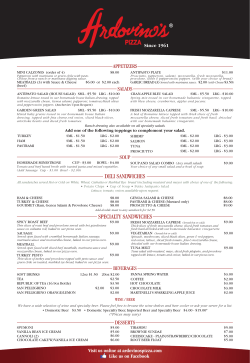 MENU FOR WEB - Ardovino`s Pizza
