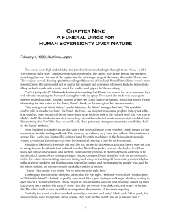 Chapter Nine A Funeral Dirge for Human Sovereignty