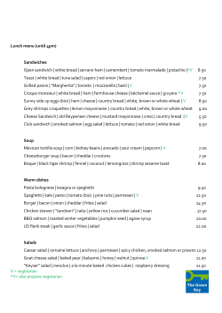 Sandwiches Open sandwich | white bread | serrano ham | camembert