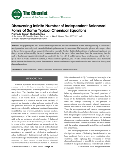 The Chemist - American Institute of Chemists