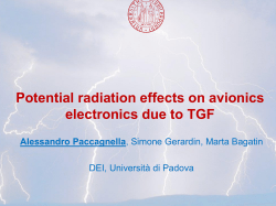 Potential radiation effects on avionics electronics due to TGF