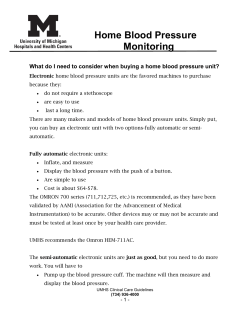 Home Blood Pressure Monitoring